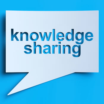 Knowledge Sharing speech bubble