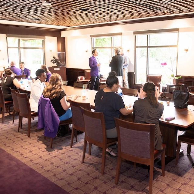 Group of staff during a professional development meeting